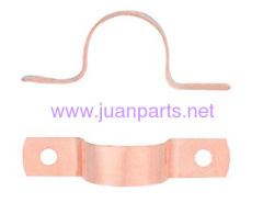 Copper pipe fitting with two holes copper tube strap