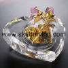 heart crystal music box