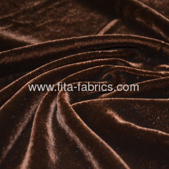 High quality folded shiny velvet pleuche fabric or panne velour