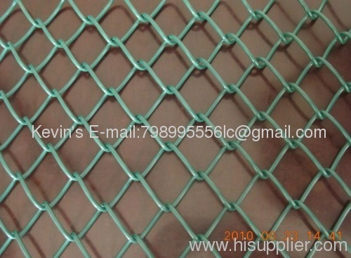 Property of plastic coated chain link fence