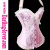 Sexy Pink Bridal Fashion Corset