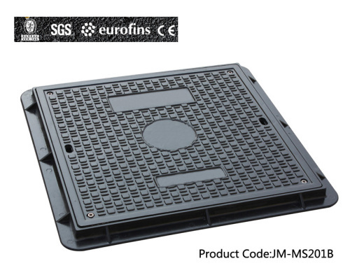 EN124 B125 C/O600*600mm Square Composite Manhole Cover with s.s.screw