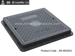 EN124 C250 C/O600*600mm Square FRP Composite Manhole Cover