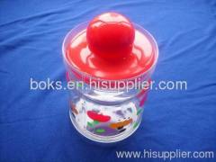 durable plastic canister with lids