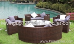 Outdoor Rattan Wicker Garden Lawn Deck Furniture Sofa Set