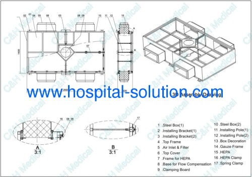 Total Solution for Modular Operating Room for Hospital Medical Clean Rooms Projects