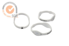 Promo Silicone Wrist Brand in white