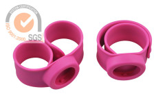 Fashion Sport Silicone bracelet watches in hot pink for lady use