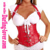 Red Leather Belt Corset