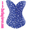 Blue Mickey Print Corset