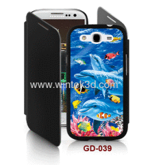 cetacean picture Samsung Galaxy Grand DUOS(i9082) 3d case with cover,pc case rubber coated with 3d picture