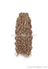 100% Malaysian and Brazilian Human Remy Curly Machine Made Hair Weft