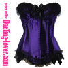 Purple Sexy Lace Overbust Corset