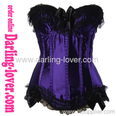 Purple Sexy Lace Overbust Corset