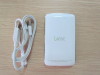 Portable power bank with 3000mA capacity