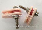 Pink / Red 99% AL2O3 Ceramic Guide Pulley for Wire NT002