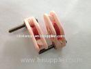 High Speed Caged Ceramic Pulley With Pink , Ra0.2 Polish NT003