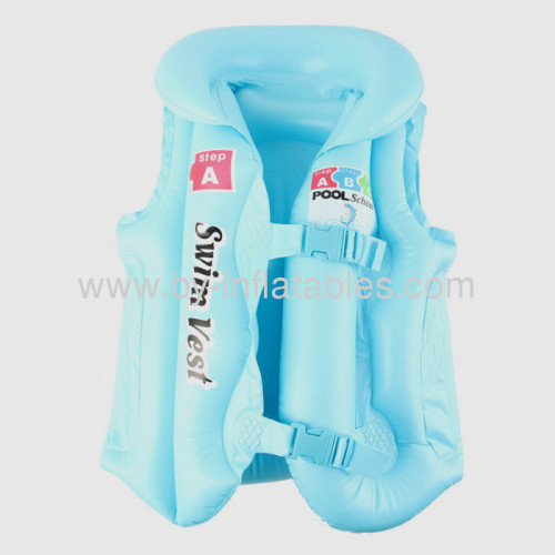 PVC inflatable kid swim vest