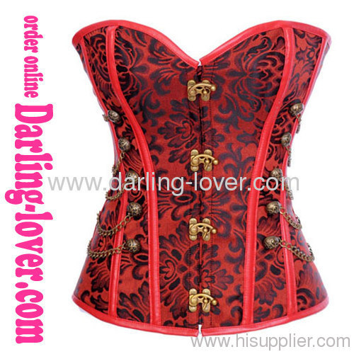 Sexy Exclusive Red Leather Corset