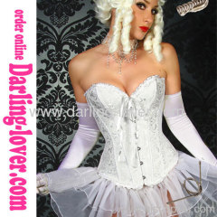 White Sexy Steel Boned Corset