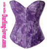 Purple Sexy Print Fashion Corset