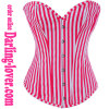 Sexy Red Stripe Corset