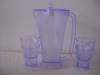 transparent 5packs plastic pitchers sets