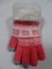 touch screen gloves lady snowflake
