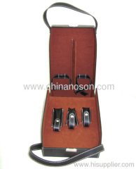 Stylish PU leather wine box