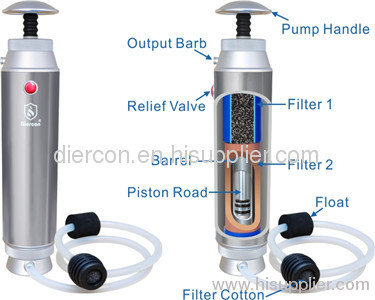 Sell Diercon Outdoor Camping Portable Water Filter,Military Survial Pocket Water Purificaiton,
