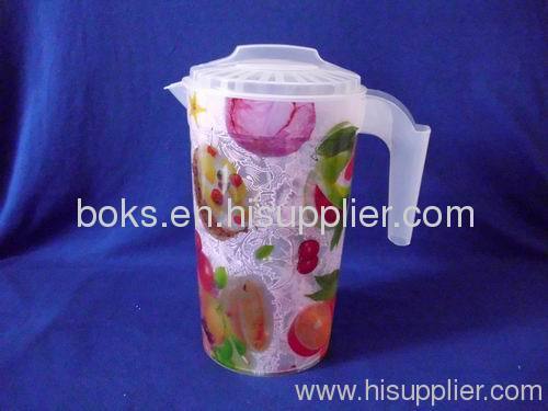 colorful plastic pitcher with handle