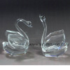 crystal animals, crystal swan couple