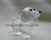 crystal animals, crystal dog