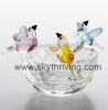 crystal animals, crystal Bowls and birds