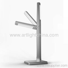 Metallic Silver Led 6W Office Decorative Lamp