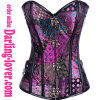 Fashion Style Print Leather Corset