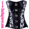 New Black Flowers Fashion Corset