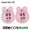 Pink cute pig shape mini usb mouse for computer promotion