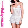 White Sexy New Style Corset with Dress