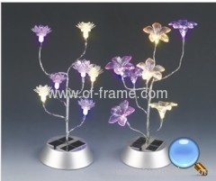 solar christmas flower light as gift