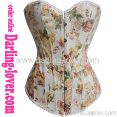 Sexy Yellow Flowers Corset