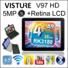 9.7 inch 2G RAM Retina Android 4.1 Visture V97HD Quad Core Tablet PC