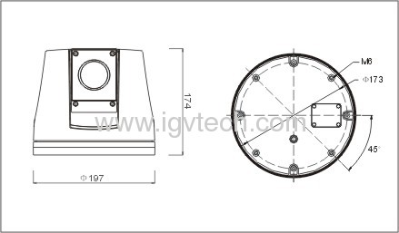 Vehicle Speed dome Camea with All-weather environmental design, -40℃ - + 60℃