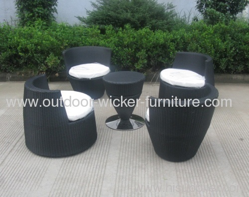 PE outdoor rattan Stackable furniture