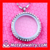 Wholesale Stainless Steel Crystal Glass Living Floating Charm Locket Necklace