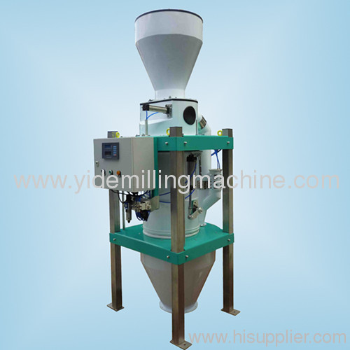 Flour flow meter measure weight of flour before enter flour bin calculate flour extraction rate