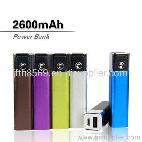 colorful delicacy hot sell power bank with 5v 1a output