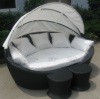 Outdoor rattan chaise lounge sets