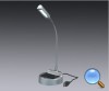 Mini Portable 4 LED Solar Power Flexible Desktop Reading Light Lamp With USB Cable