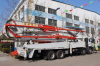 24m shandong Hongda concrete boom pump truck with boom